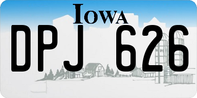 IA license plate DPJ626