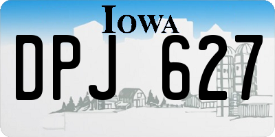 IA license plate DPJ627