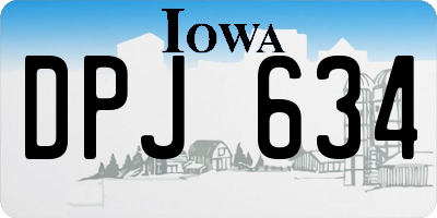 IA license plate DPJ634