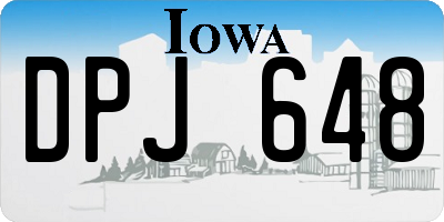 IA license plate DPJ648