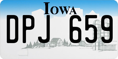 IA license plate DPJ659