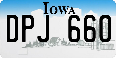 IA license plate DPJ660