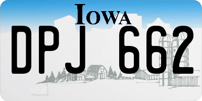 IA license plate DPJ662