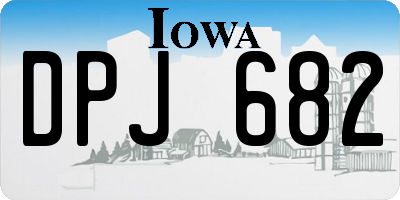 IA license plate DPJ682