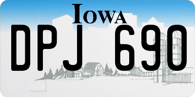 IA license plate DPJ690