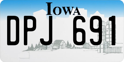 IA license plate DPJ691