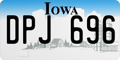 IA license plate DPJ696