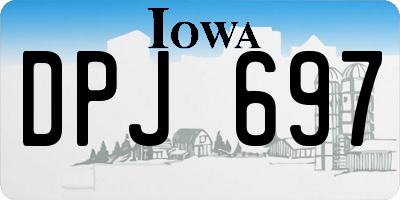 IA license plate DPJ697
