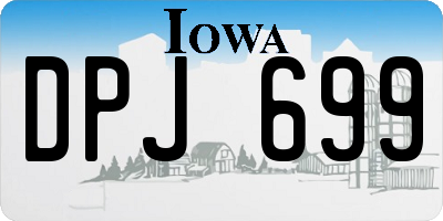 IA license plate DPJ699