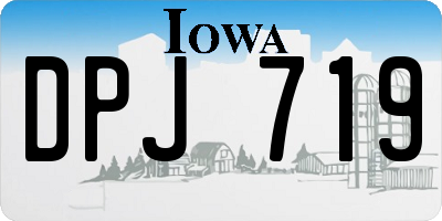 IA license plate DPJ719
