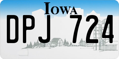 IA license plate DPJ724