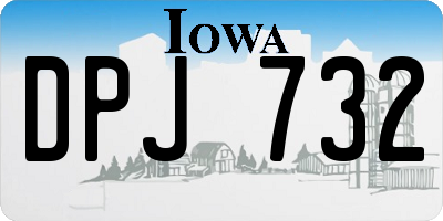 IA license plate DPJ732