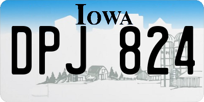 IA license plate DPJ824