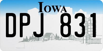 IA license plate DPJ831