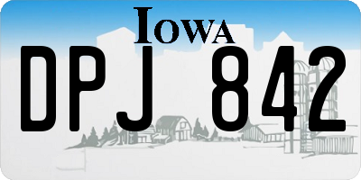 IA license plate DPJ842