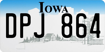 IA license plate DPJ864