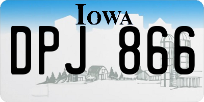 IA license plate DPJ866