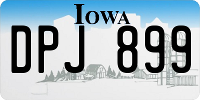 IA license plate DPJ899