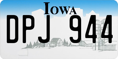 IA license plate DPJ944