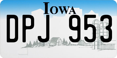 IA license plate DPJ953