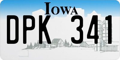 IA license plate DPK341