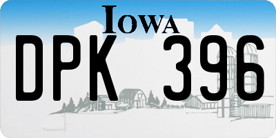 IA license plate DPK396