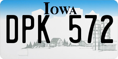 IA license plate DPK572
