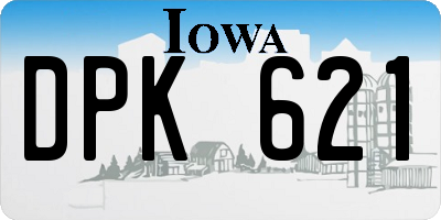 IA license plate DPK621