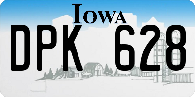 IA license plate DPK628