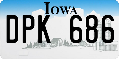 IA license plate DPK686
