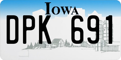 IA license plate DPK691