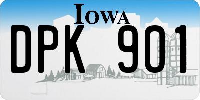 IA license plate DPK901