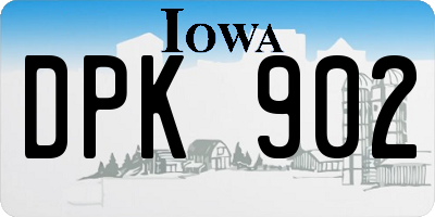 IA license plate DPK902