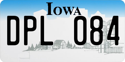 IA license plate DPL084