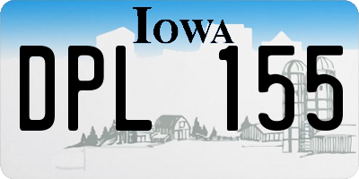 IA license plate DPL155
