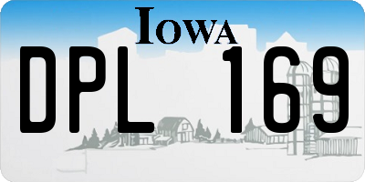 IA license plate DPL169
