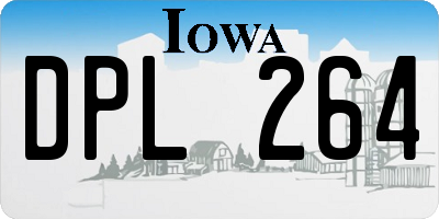 IA license plate DPL264