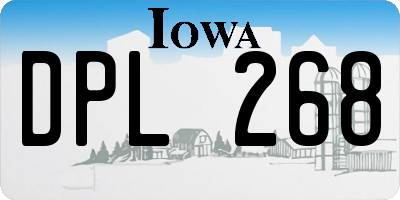 IA license plate DPL268