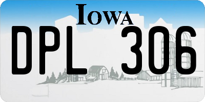 IA license plate DPL306