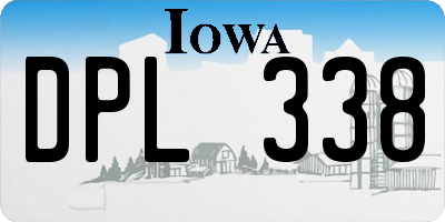 IA license plate DPL338