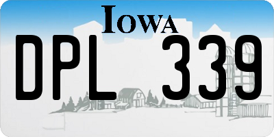 IA license plate DPL339