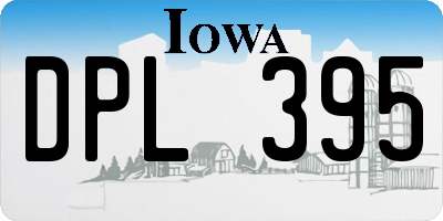 IA license plate DPL395