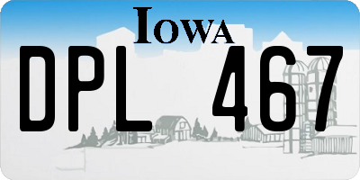 IA license plate DPL467