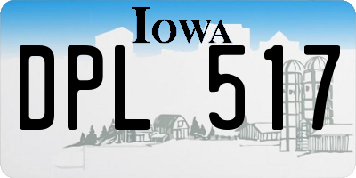 IA license plate DPL517
