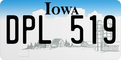 IA license plate DPL519