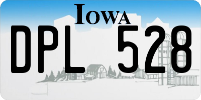 IA license plate DPL528