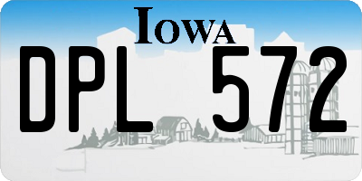 IA license plate DPL572