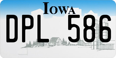 IA license plate DPL586