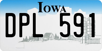 IA license plate DPL591