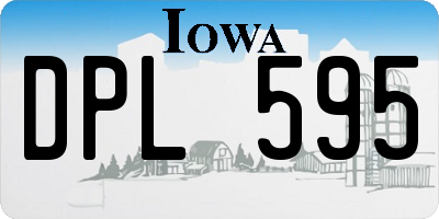 IA license plate DPL595
